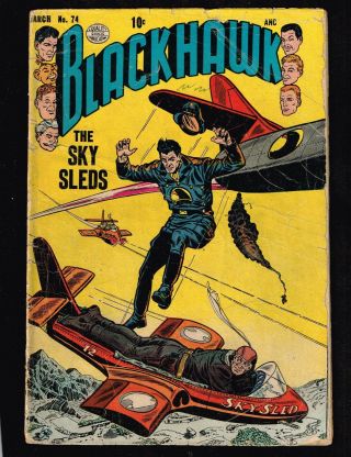 Blackhawk 74 The Sky Sled - 1954 (2.  5) Wh