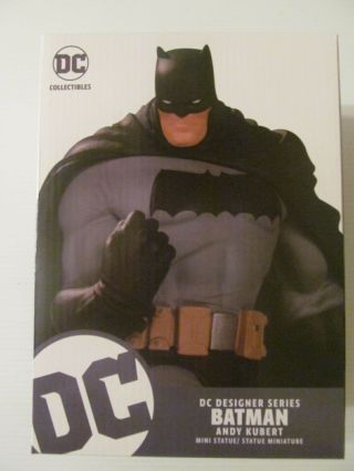 Dc Designer Series - 7 " Batman Mini Statue By Andy Kubert -