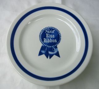 (1) Vintage Pabst Blue Ribbon Restaurant Ware 7 " Salad Plate By Mcnicol China