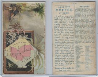 K3 Arbuckle Coffee,  Principle Nations Of The World,  1890,  73 Paraguay