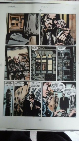V For Vendetta Color Page - Painted Art By Siobhan Dodds