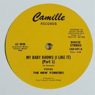 Yorkers " My Baby Knows (i Like It) " Disco Funk 12 " Camille Mp3