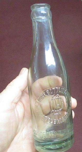 Old Embossed Soda Bottle D.  P.  Lowe.  Mt.  Pleasant,  Pa.