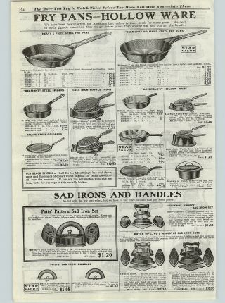 1922 Paper Ad Griswold Cast Iron Skillet High Low Waffle Iron Stover Belmont