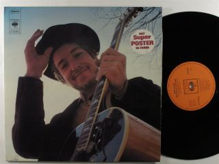 Bob Dylan Nashville Skyline Cbs Lp Vg,  W/poster Germany