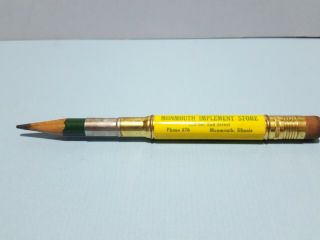 Vintage Advertising Bullet Pencil John Deere Monmouth,  Illinois 4