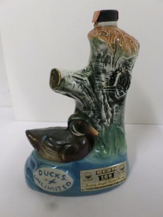 Vintage Jim Beam Whiskey Ducks Unlimited Decanter Regal China Co.  1975 Empty