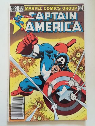 Captain America 275/bronze Age Marvel Comic Book/1st Baron Zemo Ii/fn - Vf