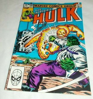 The Incredible Hulk 285 Stan Lee Signed 1983