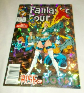 Fantastic Four 375 Stan Lee Signed 1993 Foil Cover Dr.  Doom