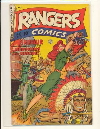 Rangers Comics 57 G/vg Cond.  Tape Inside Front Cover