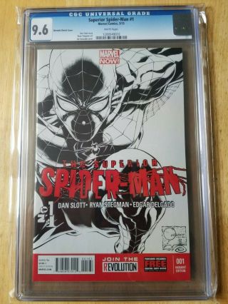 Superior Spider - Man 1 Cgc 9.  6 Joe Quesada Sketch Variant Cover 1:100 Slott