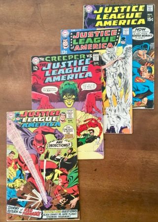 Justice League Of America 75.  Gd.  72.  Vgd.  70.  Vgd.  62.  Vgd