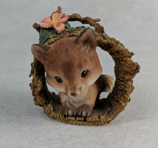 Enesco Collectible Fox In A Tree Figurine 2 - 1/2 "