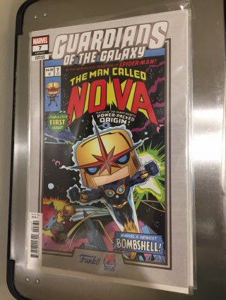 Guardian Of The Galaxy 7 Mike Martin Funko Retailer Variant In Hand Pictured
