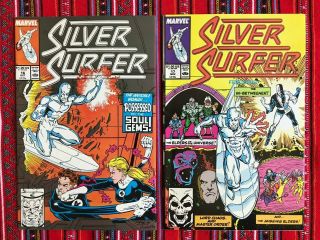 6 Silver Surfer 11,  12,  13,  15,  16,  17 1988 Marvel Comics MINT/NM Soul Stones 4