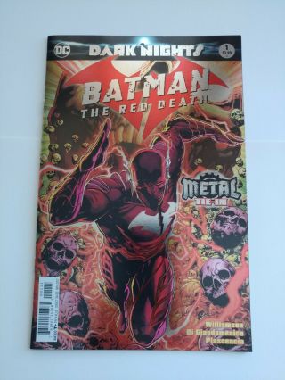 Batman: The Red Death 1 Nm 1st Print Foil Cover Dark Nights Metal (vhtf)