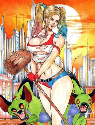 Harley Quinn (11 " X14 ") By Ednardo - Ed Benes Studio