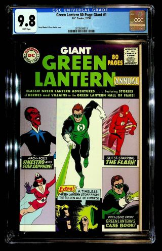 Green Lantern 80 - Page Giant 1 Cgc 9.  8 Banks,  Austin,  Flash,  Sinestro