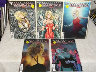 Dynamite Comics Battlestar Galactica Six 1 - 5 & Zarek 1 - 4 Complete Set Vf/nm