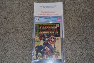 Marvel Comics,  Captain America 100,  Cgc 7.  5,  1st Cap Series,  Great Book Rising