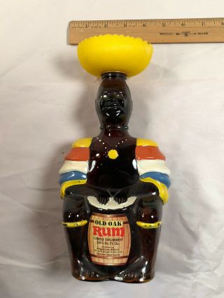 Vintage Old Oak Rum Limbo Drummer Bottle Angostura Bitters Liquor West Indies