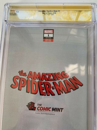 The Spider - Man 1 CGC Signed Greg Horn Marvel Comics,  9.  8 5