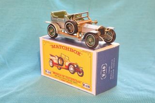 Matchbox Yesteryear Y10 - 3 Rolls Royce Silver Ghost (1906) - Code 3 (d03)