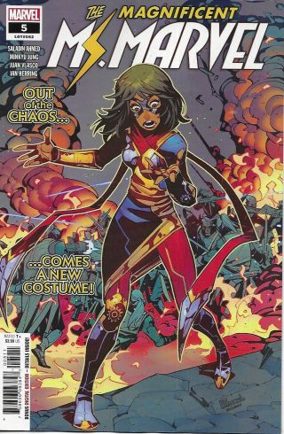The Magnificent Ms.  Marvel Comic Issue 5 Modern Age First Print 2019 Ahmed Jung