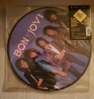 Bon Jovi Slippery When Wet Picture Disc Lp Vinyl Album Record Usa 8308221m1