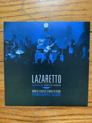 Jack White Lazaretto Live World’s Fastest Record Vinyl 7 " Single Third Man 2014