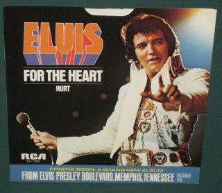 Elvis Presley Rca Pb - 10601 For The Heart / Hurt 45 W/ Sleeve 1976 /mint