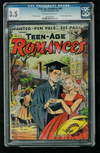Teen - Age Romances 40 Cgc 3.  5 - Matt Baker Gga Romance