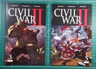 Civil War Ii 3 5 (2016) 1st Print Death Of Banner Immortal Hulk Nm 9.  8 Marvel