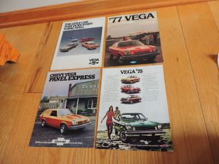 Chevrolet Vega Dealership Brochures Hatchback Kammback Notchback,