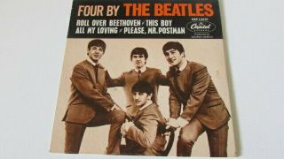 The Beatles Four By The Beatles Ep Capitol Label Eap - 1 - 2121 This Boy Plus 3