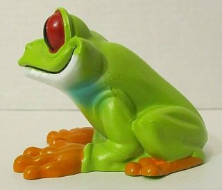Plastic Frog Figurine " Cha Cha " From Rainforest Cafe 1998 - Great Collectible