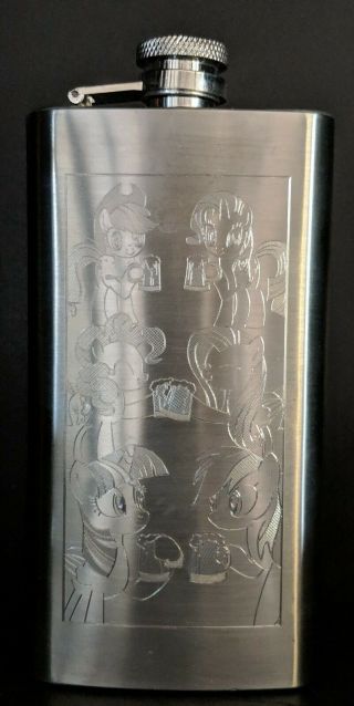 Custom Engraved Brony Flask My Little Pony Friendship Is Magic Rare Mlp Fim