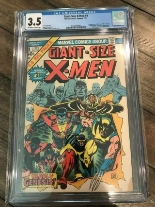 Giant - Size X - Man 1 Cgc 3.  5 1st Appearance Of Storm Colossus Nightcrawler