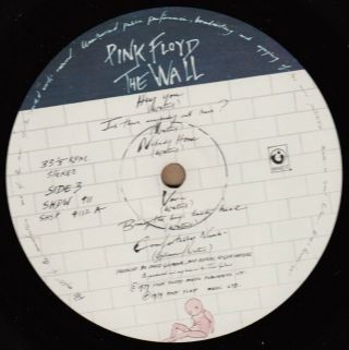 PINK FLOYD The Wall UK 2 - LP,  Sticker - Roger Waters David Gilmour Prog 3