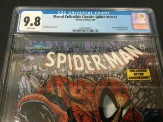 Marvel Collectible Classics 2 Spider - Man 1 Chromium Cover CGC 9.  8 McFarlane 2