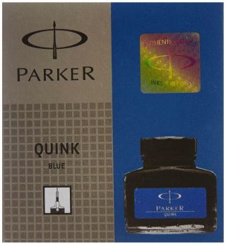 Parker Quink Fountain Pen Ink Bottle 30ml Blue Color - Parker Prodct