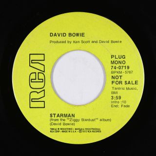 Rock 45 - David Bowie - Starman - Rca - Vg,  Mp3 - Promo