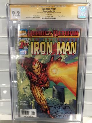 Iron Man Vol 3 1 Cgc Signed X2 Kurt Busiek Sean Chen Ironman