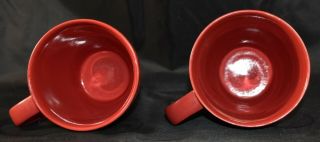 2009 Starbucks Design House Stockholm Red Heart Coffee Mugs 12 Oz Set of 2 5