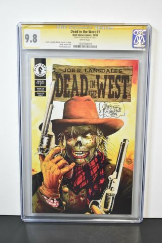 Dead In The West 1 1993 Cgc Graded 9.  8 Signature Series Signed By Tim Truman