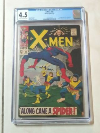 1967 X - Men 35 " Along Came A Spider " Cgc Graded 4.  5 Spiderman Marvel Vol 1 Iss 35
