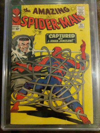 The Spiderman 25 Cgc 8.  0 1st Appearance Of Mary Jane / Prof.  Smythe