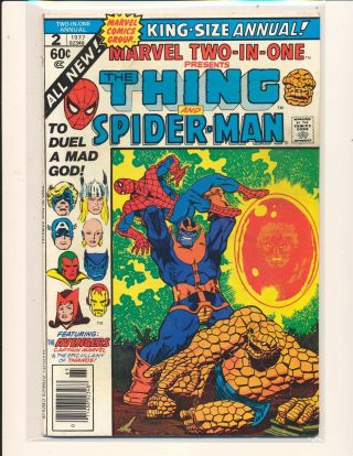 Marvel Two - In - One Annual 2 (1977) Thanos Death Fine,