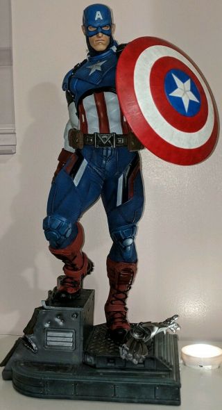 Marvel_sideshow Collectibles_captain America_premium Format_ Statue